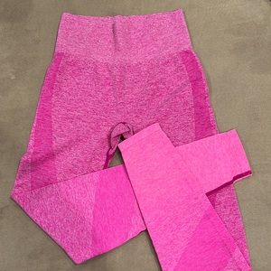 Pink leggings color pink size XS very good condition